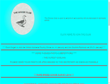 Tablet Screenshot of gooseclub.org.uk